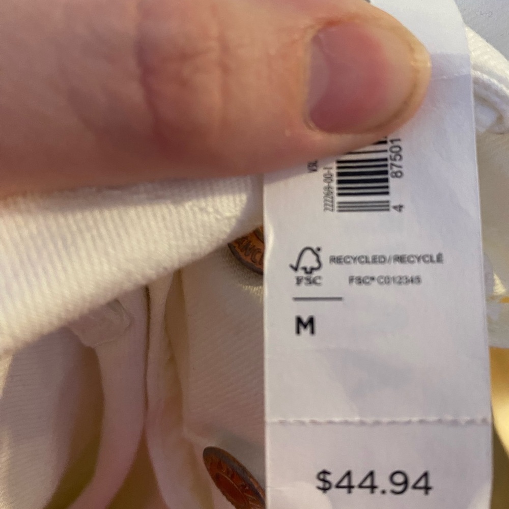 NWT Old Navy White Denim Overalls - Picture 7 of 7